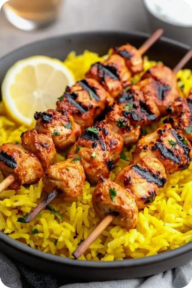 Grilled Shish Tawook Plate